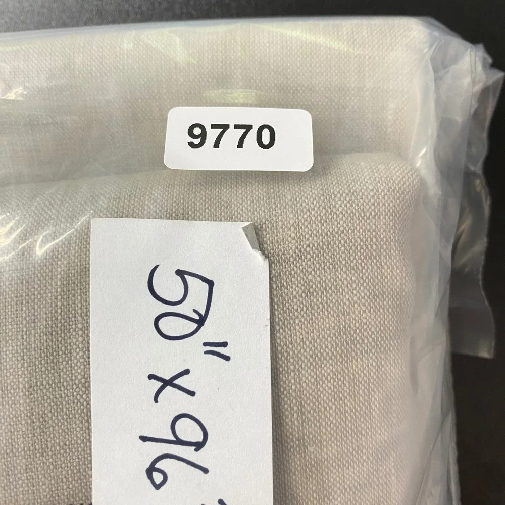 Pottery Barn Belgian Flax Linen Curtain Panel 50x96 Oatmeal 3-in-1 Pole Top